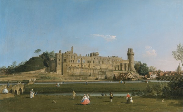 Warwick castle by Canaletto